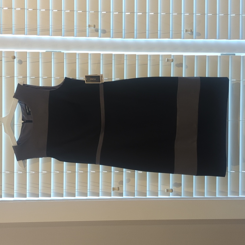 Nine West Monet Garden Steel/Black Shift Dress